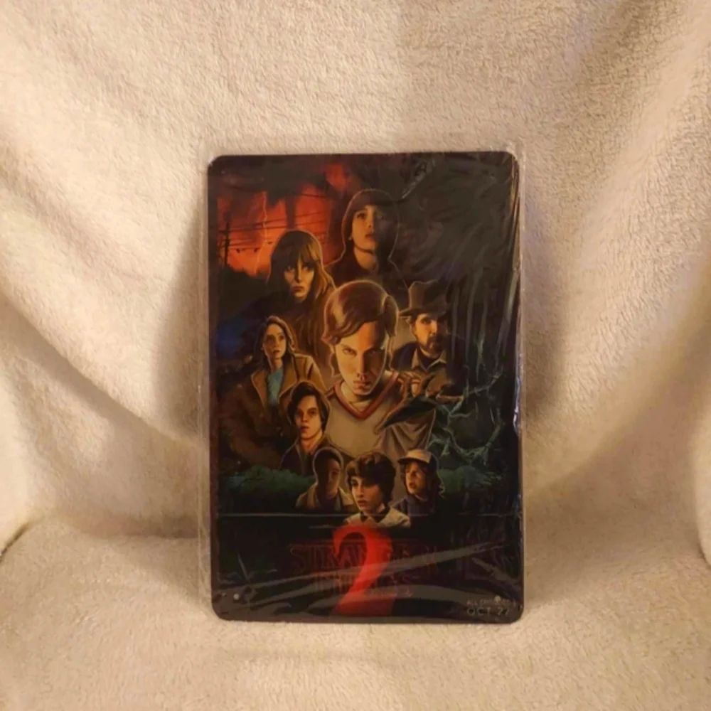 Stranger things tin sign